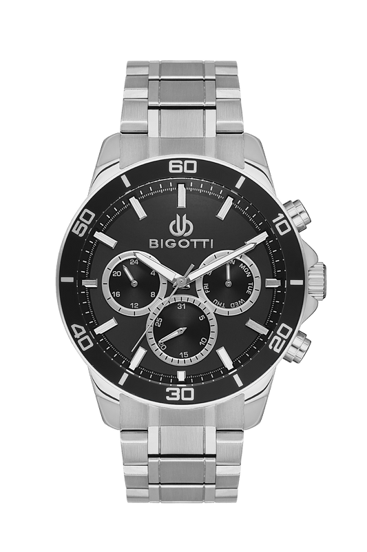 BIGOTTI MILANO Men's Silver Stainless Steel Watch - BG.1.10503-2