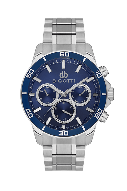 BIGOTTI MILANO Men's Silver Stainless Steel Watch - BG.1.10503-3