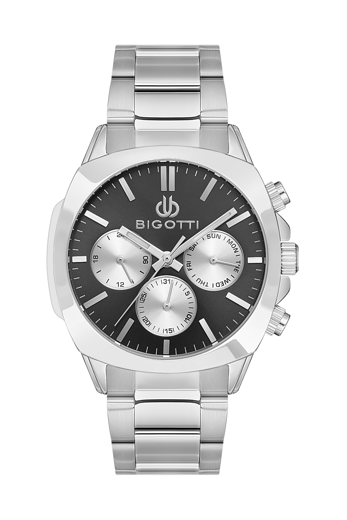 BIGOTTI MILANO Men's Silver Stainless Steel Watch - BG.1.10505-2