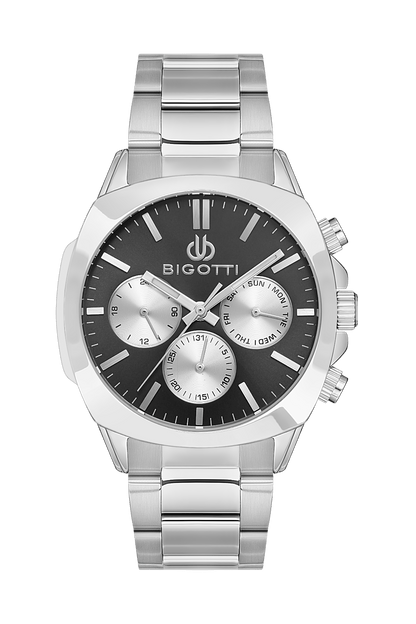 BIGOTTI MILANO Men's Silver Stainless Steel Watch - BG.1.10505-2