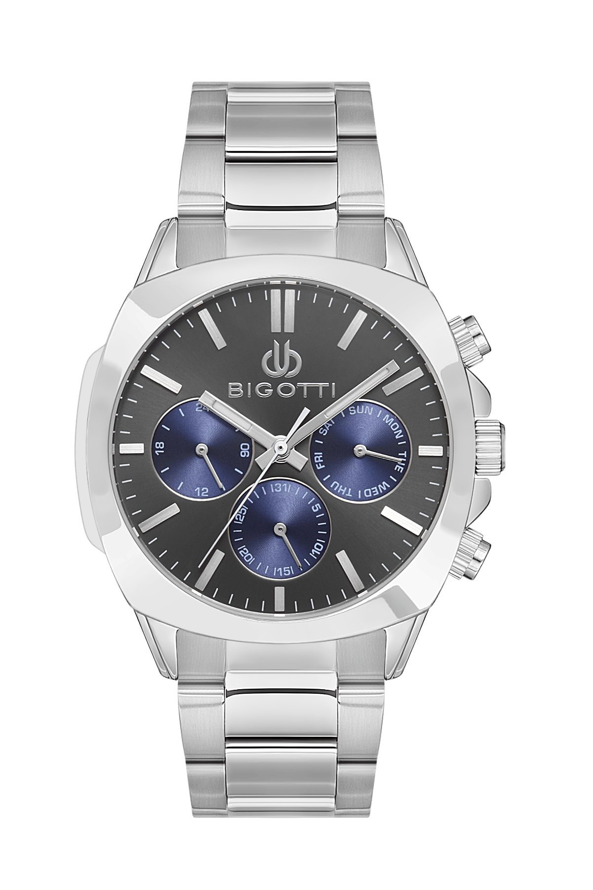 BIGOTTI MILANO Men's Silver Stainless Steel Watch - BG.1.10505-4