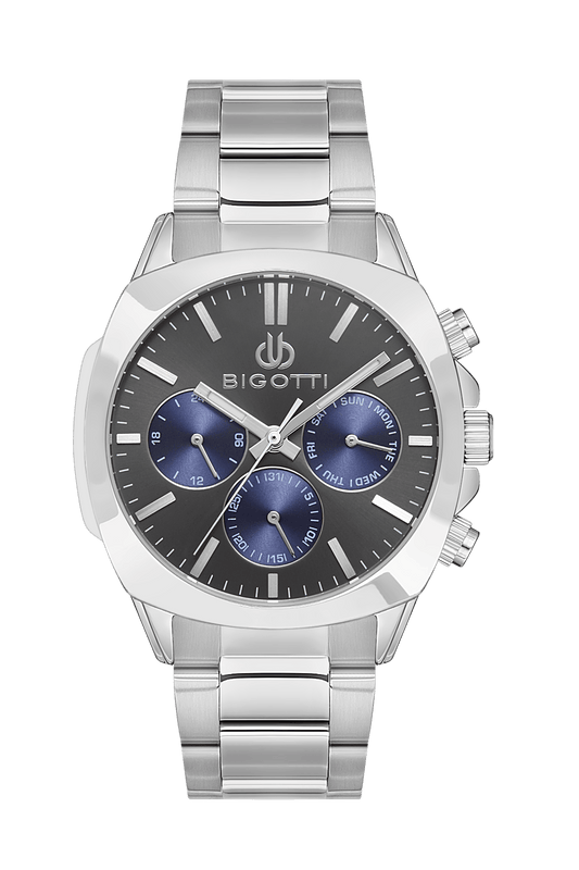 BIGOTTI MILANO Men's Silver Stainless Steel Watch - BG.1.10505-4