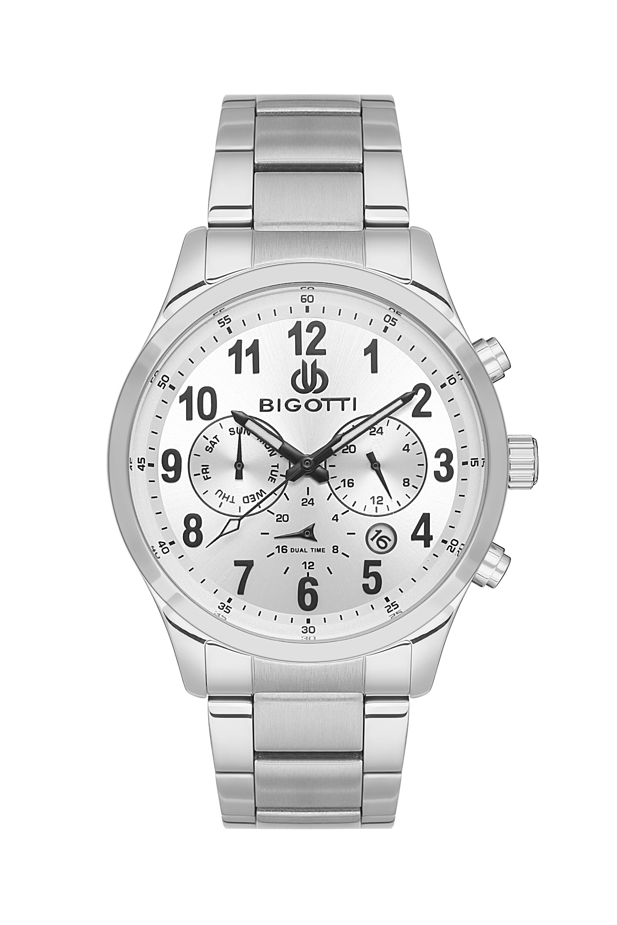 BIGOTTI MILANO Men's Silver Stainless Steel Watch - BG.1.10508-1