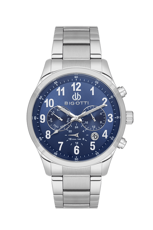 BIGOTTI MILANO Men's Silver Stainless Steel Watch - BG.1.10508-3