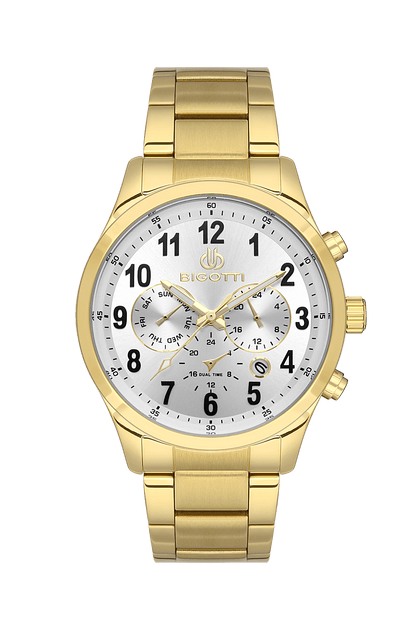 BIGOTTI MILANO Men's Gold Stainless Steel Watch - BG.1.10508-4