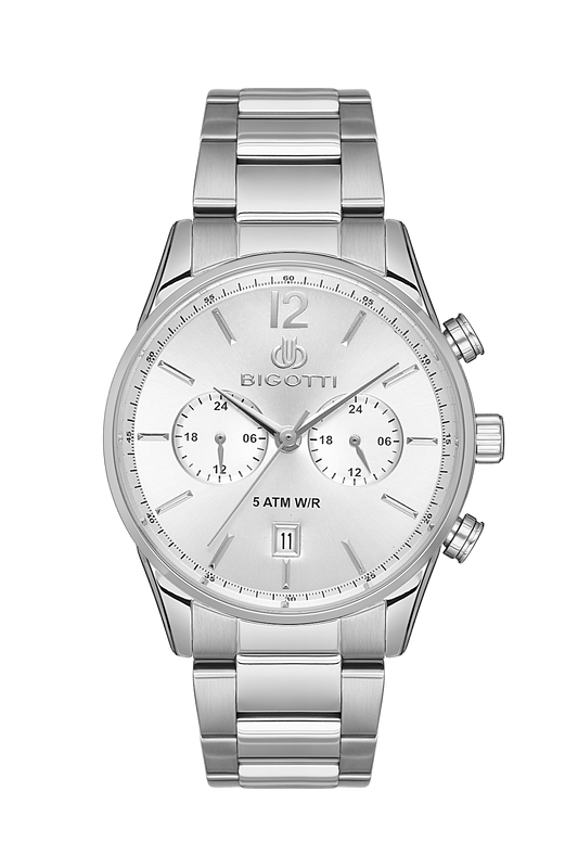 BIGOTTI MILANO Men's Silver Stainless Steel Watch - BG.1.10509-1