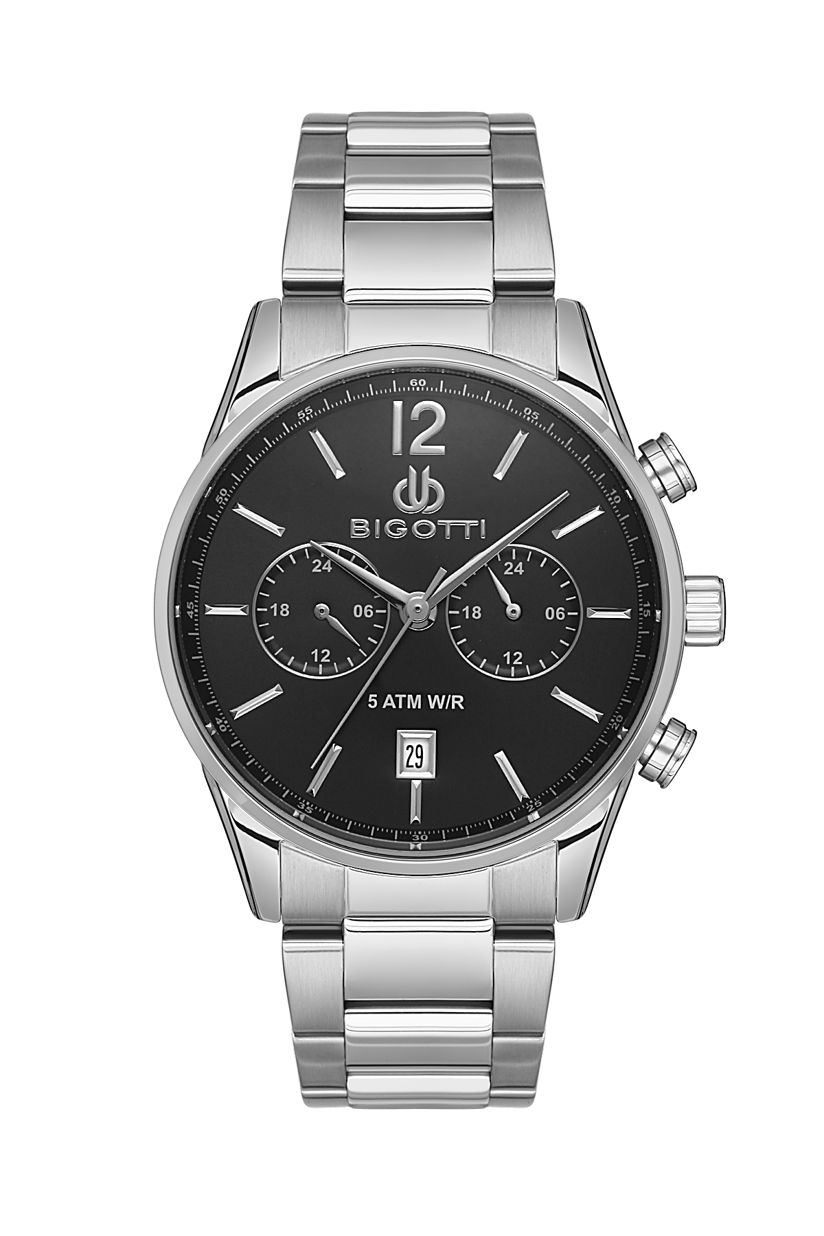 BIGOTTI MILANO Men's Silver Stainless Steel Watch - BG.1.10509-2