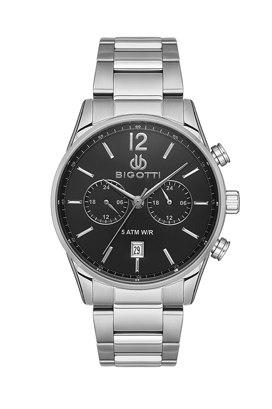 BIGOTTI MILANO Men's Silver Stainless Steel Watch - BG.1.10509-2