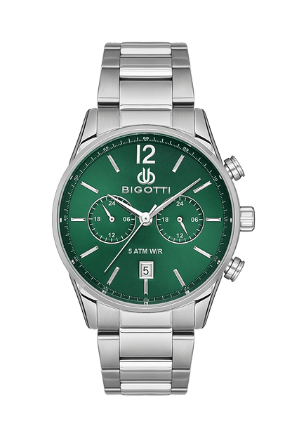BIGOTTI MILANO Men's Silver Stainless Steel Watch - BG.1.10509-4