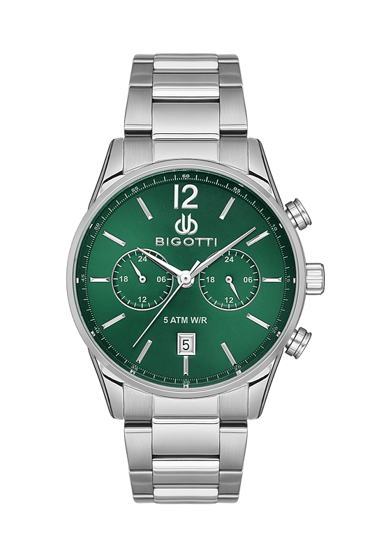 BIGOTTI MILANO Men's Silver Stainless Steel Watch - BG.1.10509-4