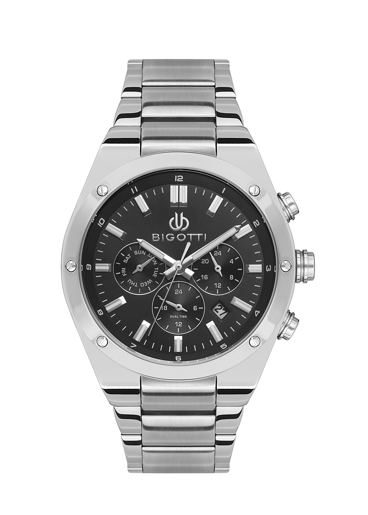 BIGOTTI MILANO Men's Silver Stainless Steel Watch - BG.1.10511-2