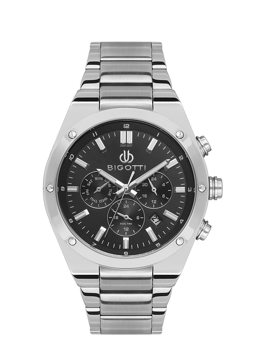 BIGOTTI MILANO Men's Silver Stainless Steel Watch - BG.1.10511-2