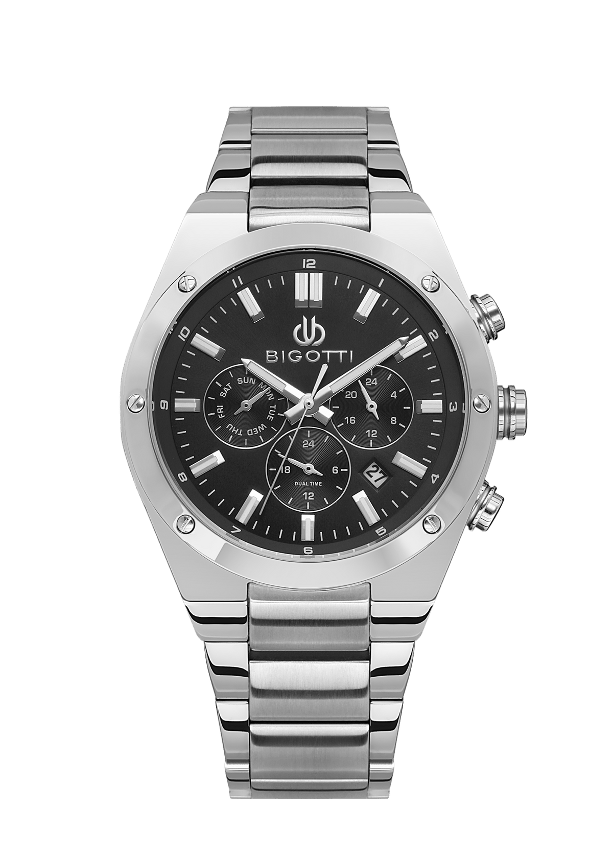 BIGOTTI MILANO Men's Silver Stainless Steel Watch - BG.1.10511-2