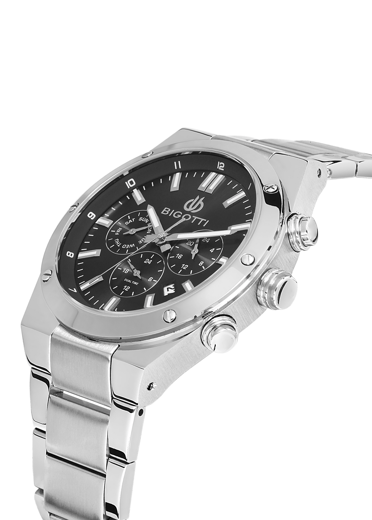 BIGOTTI MILANO Men's Silver Stainless Steel Watch - BG.1.10511-2