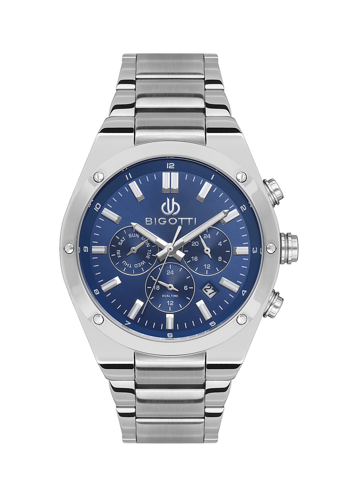 BIGOTTI MILANO Men's Silver Stainless Steel Watch - BG.1.10511-3