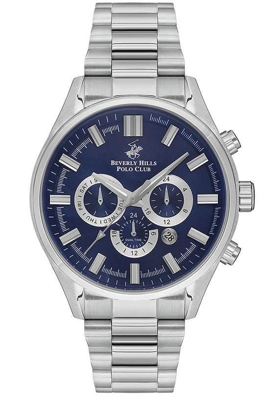 Beverly Hills Polo Club Men's Multi-Function Blue Dial Watch BP3395X.390
