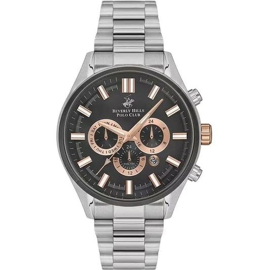 Beverly Hills Polo Club Men's Multi-Function Black Dial Watch BP3395X.360