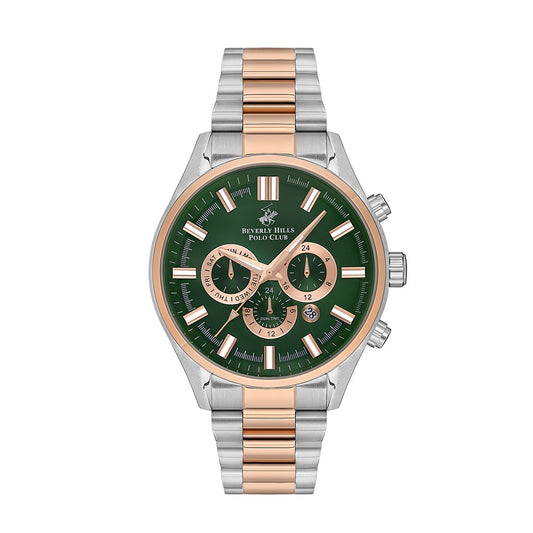 Beverly Hills Polo Club Men's Multi-Function Green Dial Watch BP3395X.570
