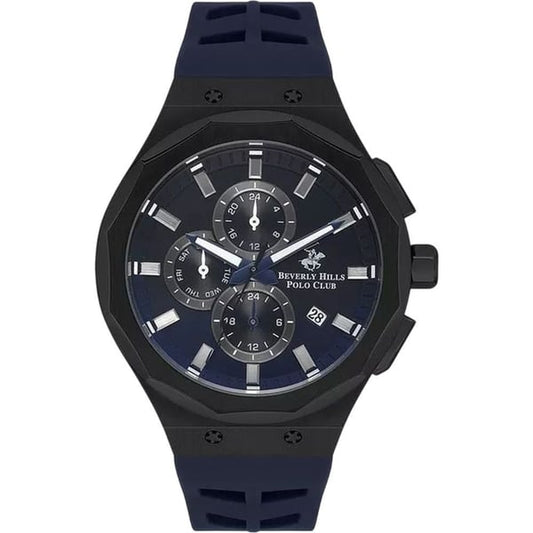 Beverly Hills Polo Club Men's Multi-Function Dark Blue Dial Watch BP3535X.699