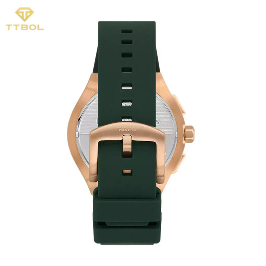 Beverly Hills Polo Club Men's Multi-Function Green Dial Watch BP3535X.875