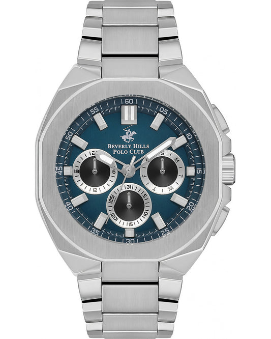 Beverly Hills Polo Club Men's Multi-Function Blue Dial Watch BP3537X.370