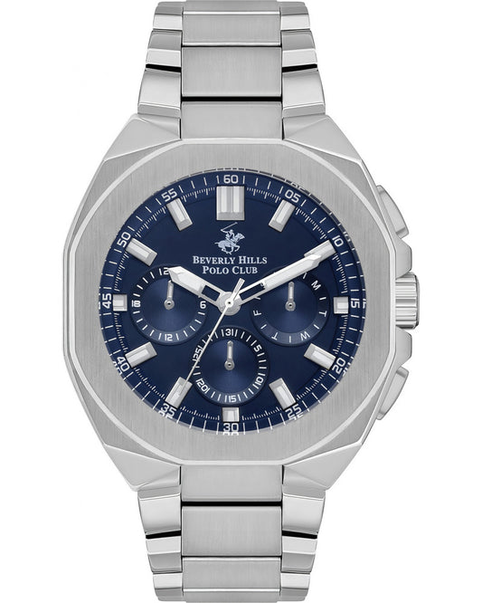 Beverly Hills Polo Club Men's Multi-Function Dark Blue Dial Watch BP3537X.390