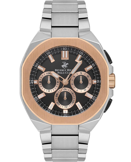 Beverly Hills Polo Club Men's Multi-Function Black Dial Watch BP3537X.550