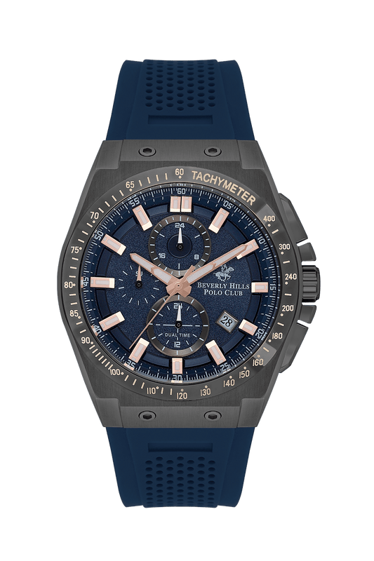 Beverly Hills Polo Club Men's Multi-Function Dark Blue Dial Watch BP3541X.099