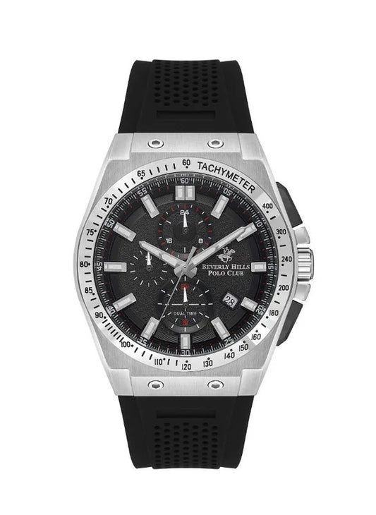 Beverly Hills Polo Club Men's Multi-Function Black Dial Watch BP3541X.351
