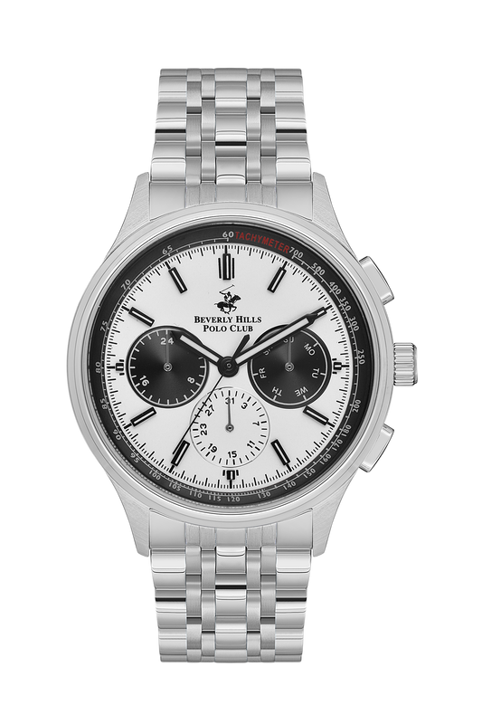 Beverly Hills Polo Club Men's Multi-Function White Dial Watch BP3556X.330 - Colin