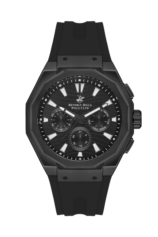 Beverly Hills Polo Club Men's Multi-Function Black Dial Watch BP3557X.651 - Bryan All