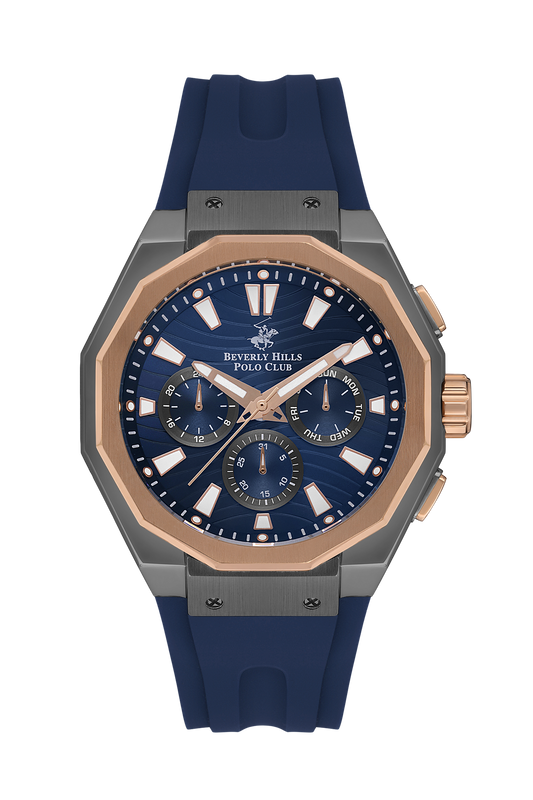 Beverly Hills Polo Club Men's Multi-Function Blue Dial Watch BP3557X.899 - Bryan