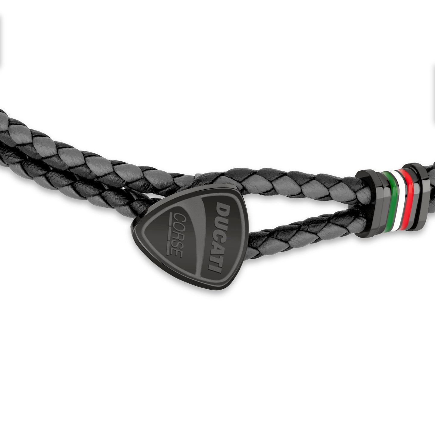 Ducati DTAGB2137504 Scudetto Black-Grey Bracelet