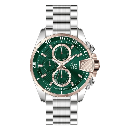 REYS Men's Stainless Steel Watch R2018-SGN - Green Dial