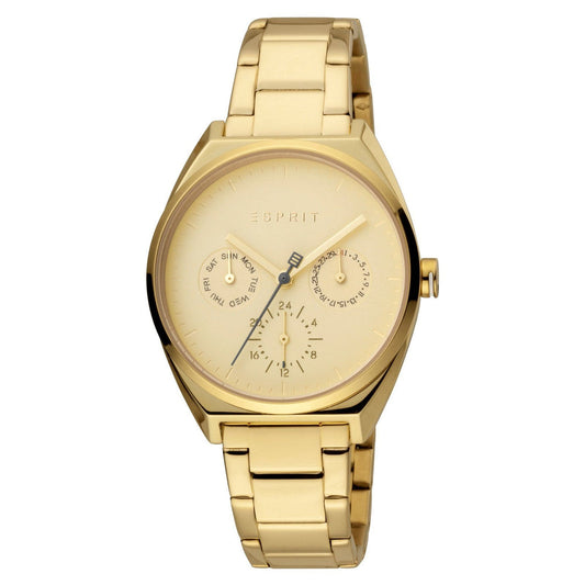 Esprit Women's Gold Dial Gold Steel ES1L060M0065