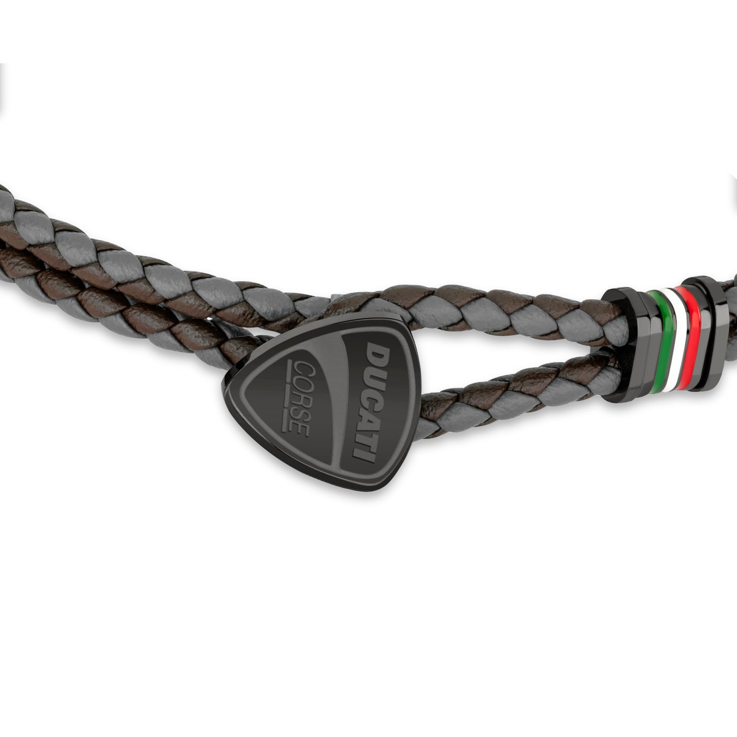 Ducati DTAGB2137506 Scudetto Brown-Grey Bracelet