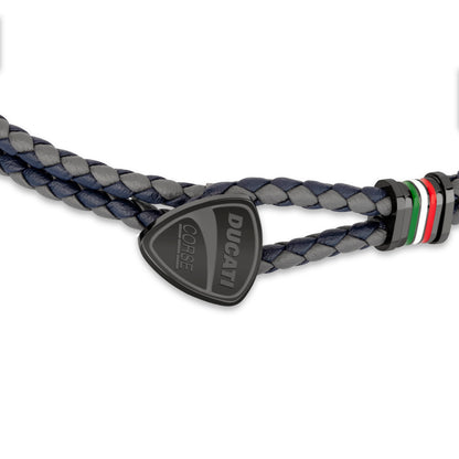 Ducati DTAGB2137508 Scudetto Blue-Grey Bracelet