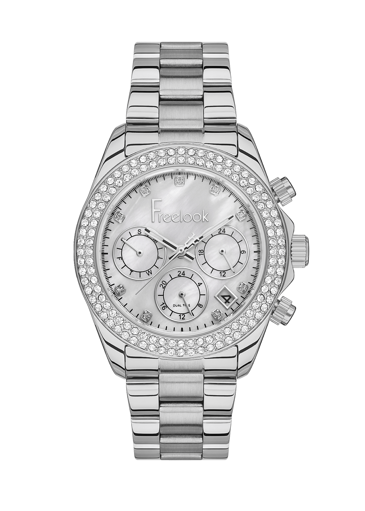FREELOOK Women's Silver Stainless Steel Watch - FL.1.10408-1