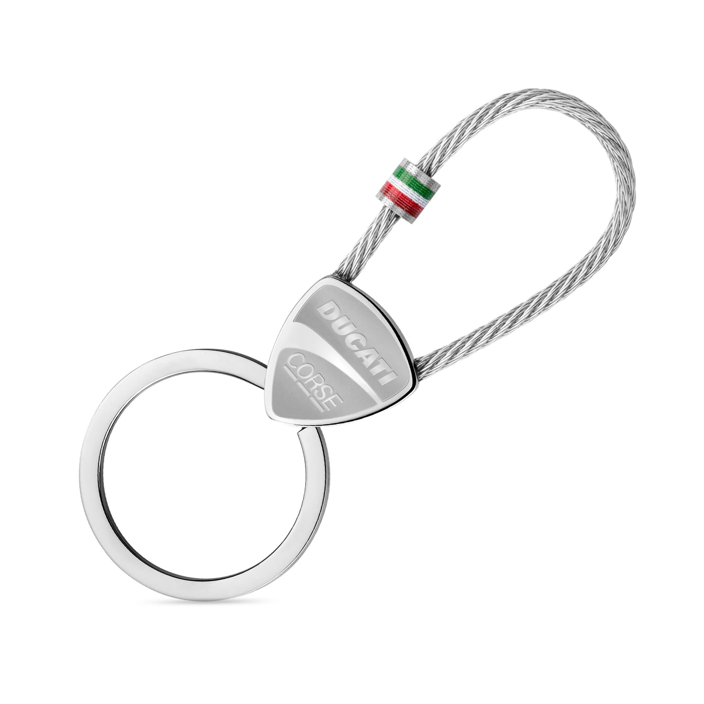 Ducati DTAGK2137501 Scudetto Stainless Steel Keyring