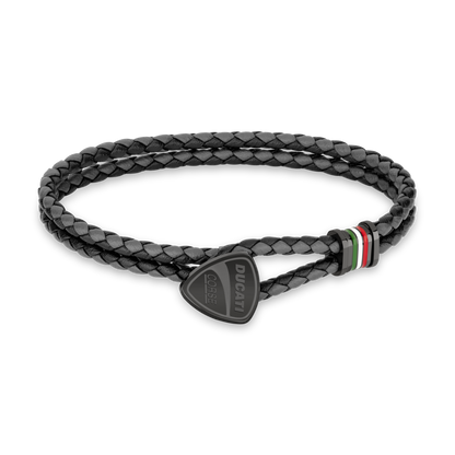 Ducati DTAGB2137503 Scudetto Black-Grey Bracelet