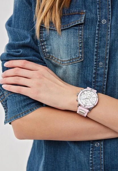 GUESS Breeze W1234L2 White/Silver Tone/Pink One Size