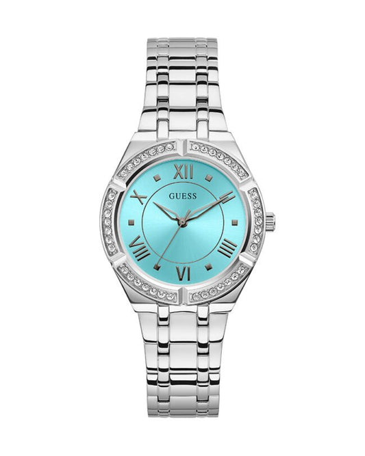 GUESS Ladies Silver Tone Analog Watch GW0033L7