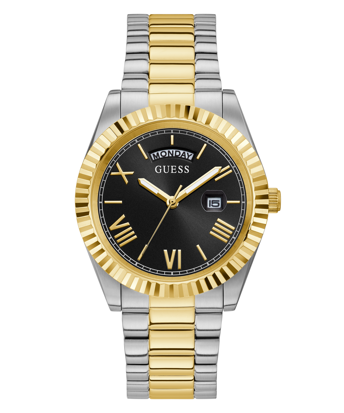 GUESS Men's 42mm Watch - Two Tone Strap GW0265G5