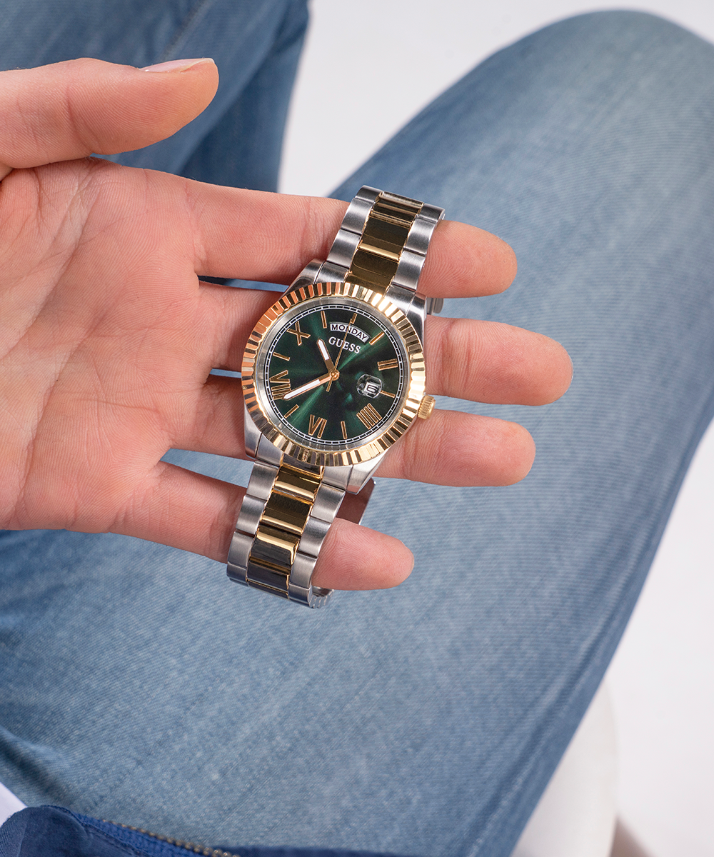 GUESS Men's 42mm Watch - Two-Tone Strap GW0265G8