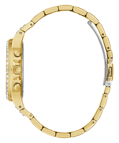 GUESS GW0320L2 ANALOG WATCH Women's Champagne Sunray Dial Gold Round Case/Gold Stainless Steel Bracelet
