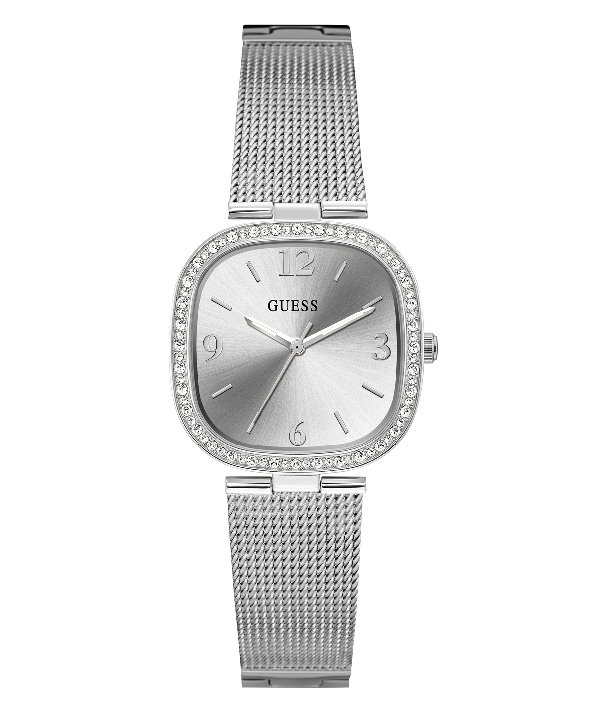 GUESS GW0354L1 – Ladies Analog Watch – Silver-Tone Stainless Steel Mesh Bracelet