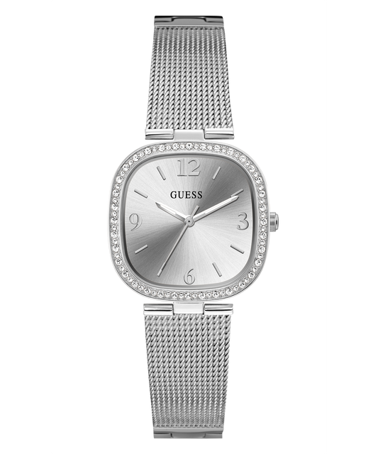 GUESS GW0354L1 – Ladies Analog Watch – Silver-Tone Stainless Steel Mesh Bracelet