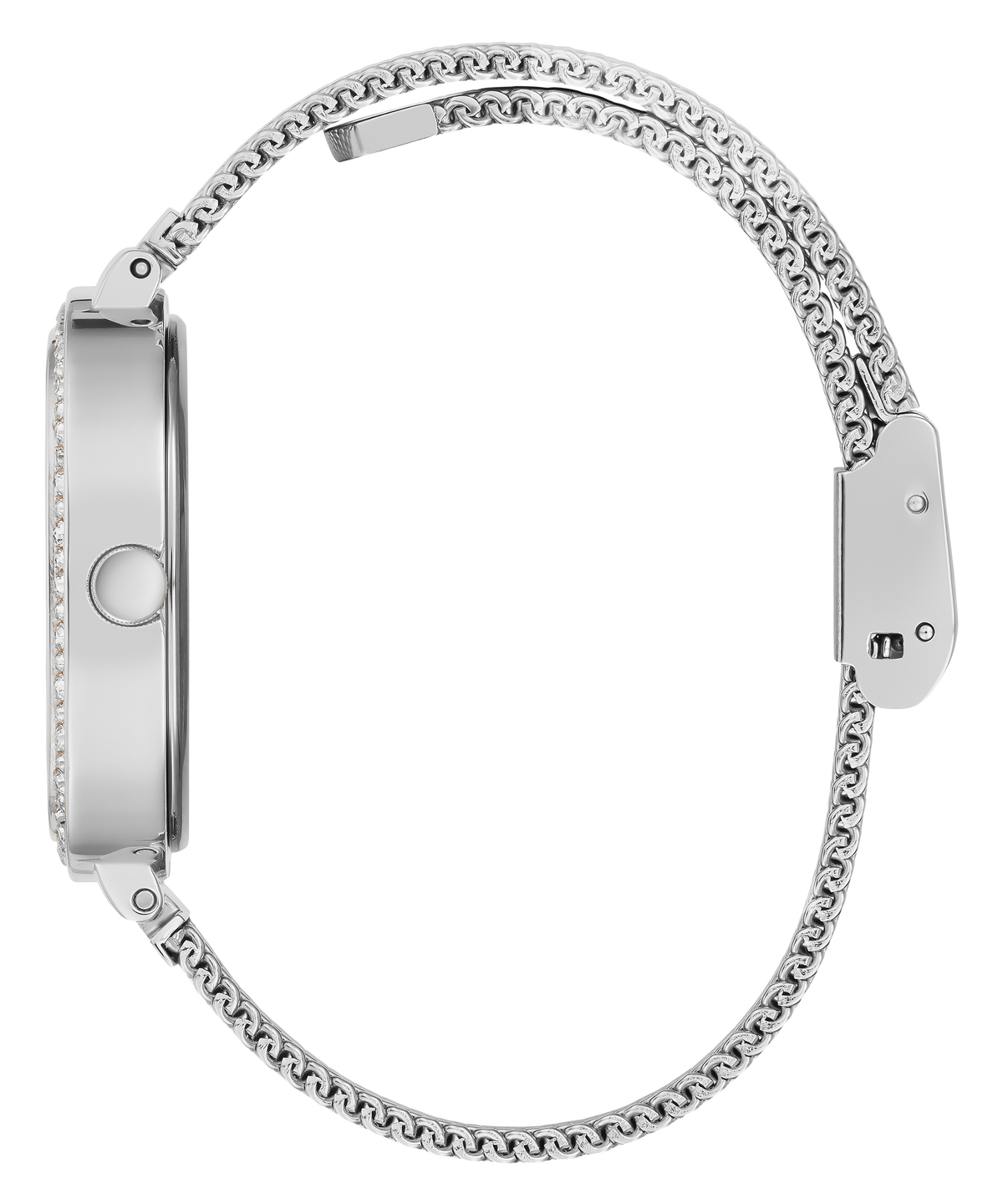 GUESS GW0354L1 – Ladies Analog Watch – Silver-Tone Stainless Steel Mesh Bracelet