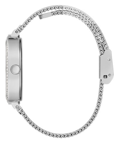 GUESS GW0354L1 – Ladies Analog Watch – Silver-Tone Stainless Steel Mesh Bracelet