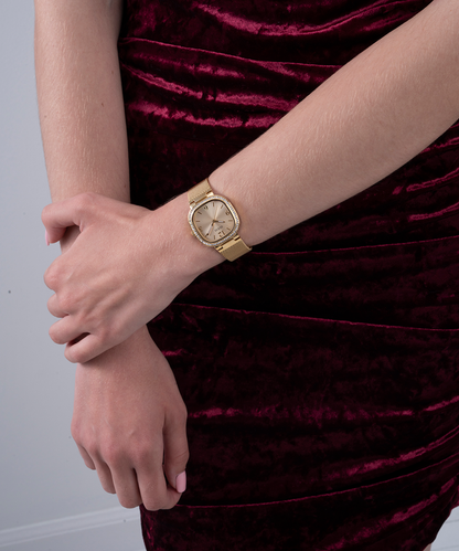 GUESS Ladies Gold Tone Analog Watch GW0354L2